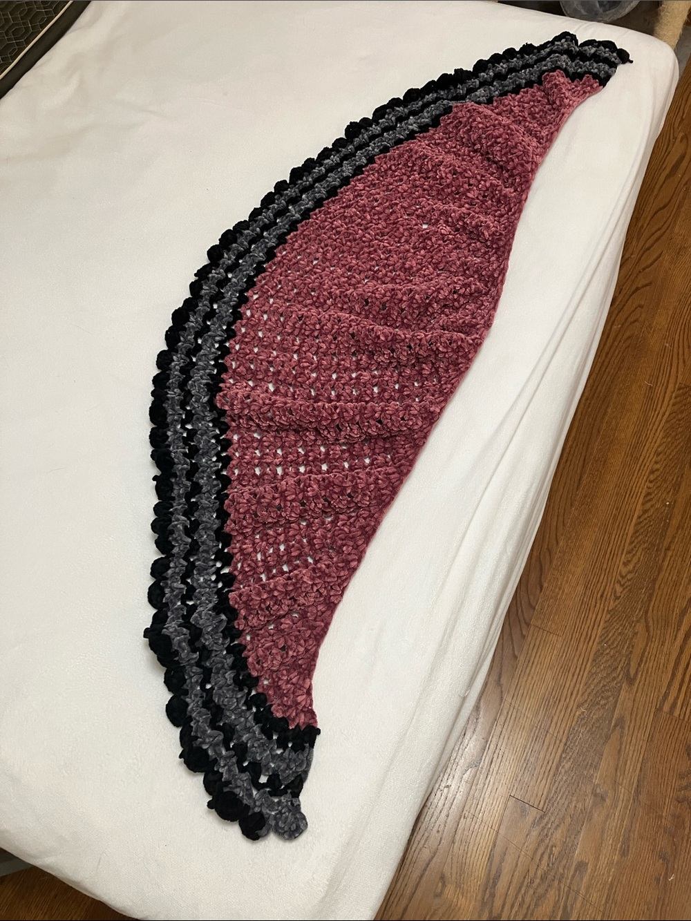 Hand crocheted cape